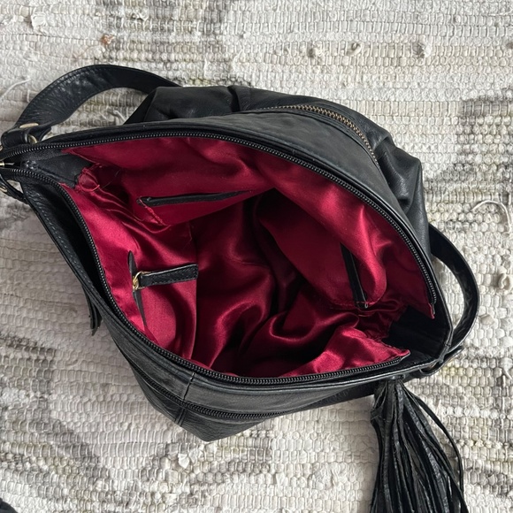 Vintage La Diva Black Shoulder Bag - Picture 5 of 5